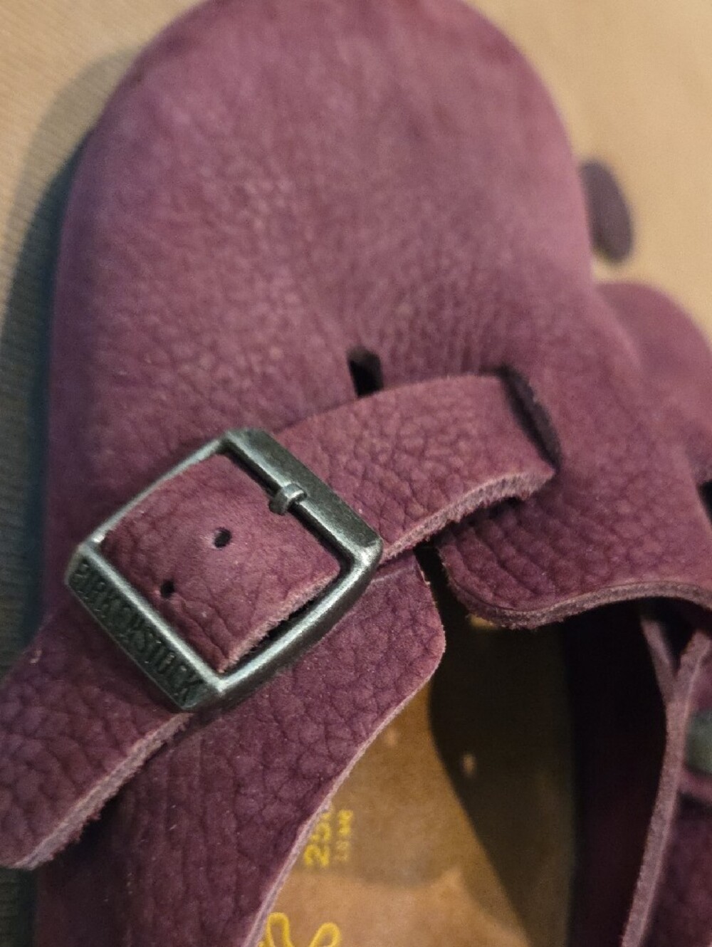 Birkenstock Purple Suede Clogs Size 39 - Picture 10 of 11